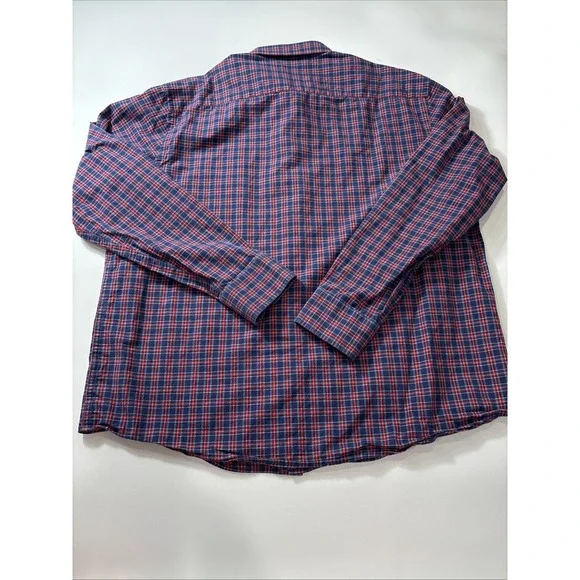 Untuckit Button Down Classic Red‎ And Blue Plaid  Men's Size XXL - Picture 5 of 5